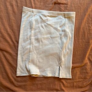 Cotton On Elegant Cream Ribbed Skirt